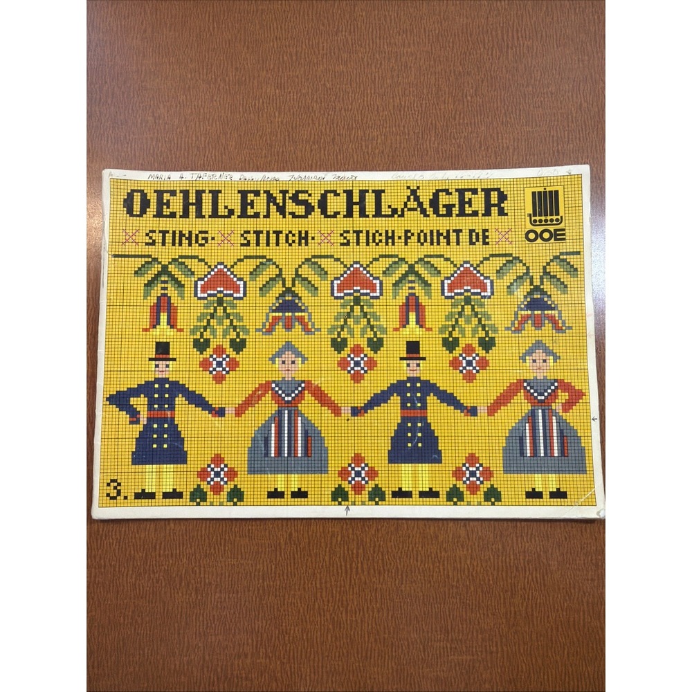Vtg Oehlenschlager Cross Stitch Book Nature Animals Veggies, Roses, Kitchen More